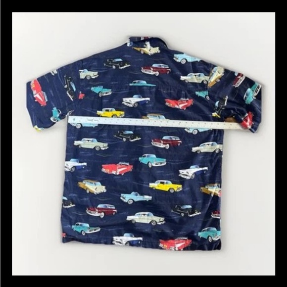 David Carey Vintage Car Hawaiian Shirt XL - Picture 7 of 8